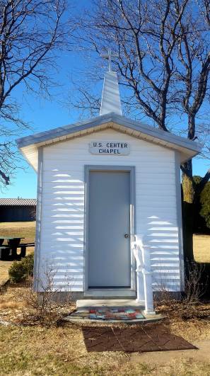 The US Center Chapel. The smallest chapel I've ever seen.
